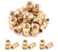 Mardatt 60Pcs M6x12x7 Brass Threaded Inserts for Plastic, 3D Printing, Knurled Nut, Heat Set Insert