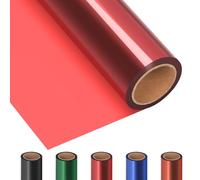 Mardatt Red Cellophane Wrap Roll, 15.7 Inch x 32 Yards Cellophane Wrap Cellophane Roll Gift Wrap Cellophane Roll for Gift Baskets Holiday Decoration Bouquets