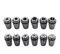 marddpair 12Pcs ER16 Spring Collet Set 1/32,1/16,3/32,1/8,5/32,3/16,7/32,1/4,9/32,5/16,11/32,3/8-Inch Lathe Accessories for CNC Milling Lathe Tool and Engraving Machine