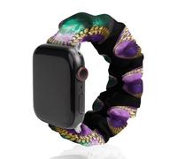 Mardi And Gras Color Baseball Watch Band Compatible with IWatch Bands Series 6 5 4 3 2 1 Elastic Replacement Wristband