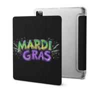 Mardi Day And Gras Cute Tablet Case with Pencil Holder Lightweight Hard Protective Cover Compatible with Ipad 2020 /Pro 2020/2020 AIR 4 /Pro 2021