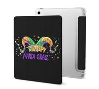 Mardi Day Happy Gras Tri-fold Tablet Case Compatible with IPAD Pro 2020 (11in)/2020 (10.2in)/2020 AIR 4 (10.9in)/Pro 2021 (11in) Soft Protective with Pen Slot