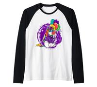 Mardi Gras 2020 Unicorn Carnival Costume Boys and Girls Gift Raglan Baseball Tee