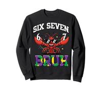 Mardi Gras 67 Bruh Crawfish Six Seven 6 7 Boys Kids Youth Sweatshirt