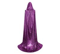 Mardi Gras Adult Full Length Cloak Halloween Witch Costume Cloak - Soft and Comfortable Hooded Cloak | Mardi Gras Full Length Cloak for Ha Parties