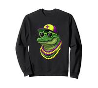Mardi Gras Alligator Jester hat Bead Boy Men Kid Sweatshirt