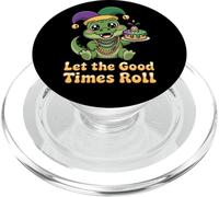 Mardi Gras Alligator Let the Good Times Roll Jester PopSockets PopGrip for MagSafe