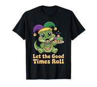 Mardi Gras Alligator Let The Good Times Roll Jester T-Shirt