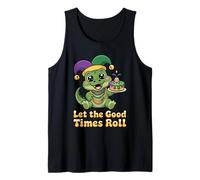 Mardi Gras Alligator Let The Good Times Roll Jester Tank Top