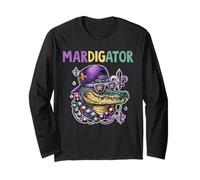 Mardi Gras Alligator MARDIGATOR Long Sleeve T-Shirt