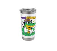 Mardi Gras Alligator Six Seven Bruh Funny Gator 67 Meme Stainless Steel Insulated Tumbler
