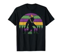 Mardi Gras Bigfoot Sasquatch New Orleans Carnival T-Shirt