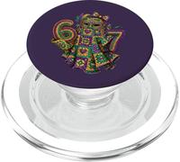 Mardi Gras Boo Sheets 67 Meme Ghost Purple Green Carnival PopSockets PopGrip for MagSafe