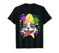 Mardi Gras Boston Terrier Mardi Gras Dog T-Shirt