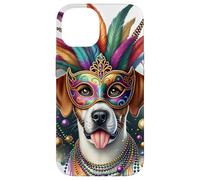 Mardi Gras Braque Francais Pyrenean Dog Case for iPhone 14