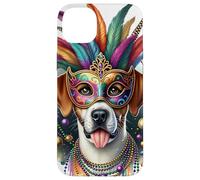 Mardi Gras Braque Francais Pyrenean Dog Case for iPhone 14 Plus