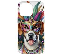 Mardi Gras Braque Francais Pyrenean Dog Case for iPhone 14 Pro Max