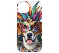 Mardi Gras Braque Francais Pyrenean Dog Case for iPhone 15 Plus