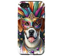 Mardi Gras Braque Francais Pyrenean Dog Case for iPhone SE (2020) / 7/8