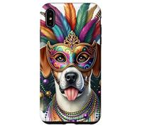 Mardi Gras Braque Francais Pyrenean Dog Case for iPhone XS Max