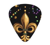 Mardi Gras Carnival Guitar Picks Gift Set - Smooth Durable Plectrums For Acoustic, Electric & Bass Guitar, Perfect Present For Guitar Lovers & Musicians