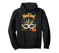 Mardi Gras Carnival Mask Costume Celebration Rio Brazil Pullover Hoodie