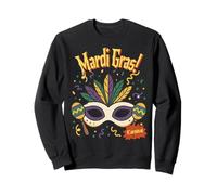 Mardi Gras Carnival Mask Costume Celebration Rio Brazil Sweatshirt