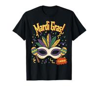 Mardi Gras Carnival Mask Costume Celebration Rio Brazil T-Shirt