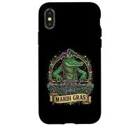 Mardi Gras DJ Alligator Funny Party Music Case for iPhone X/XS