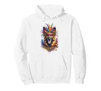Mardi Gras Dutch Shepherd Dog Pullover Hoodie