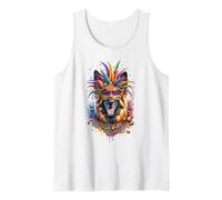 Mardi Gras Dutch Shepherd Dog Tank Top