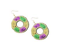 Mardi Gras Earrings for Women,Carnival Cosplay Party Dangle Earring,Mardi Gras Accessories Party Celebration Parades Earrings Jewelry Gift