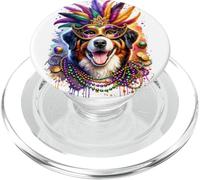 Mardi Gras Entlebucher Mountain Dog PopSockets PopGrip for MagSafe