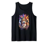 Mardi Gras Entlebucher Mountain Dog Tank Top