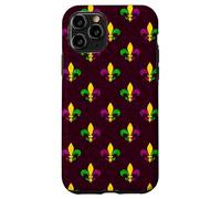 Mardi Gras Fleur de Lis Vintage Purple Case for iPhone 11 Pro