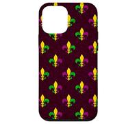 Mardi Gras Fleur de Lis Vintage Purple Case for iPhone 12 mini