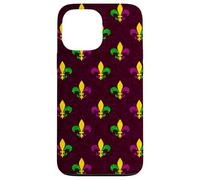 Mardi Gras Fleur de Lis Vintage Purple Case for iPhone 13 Pro Max