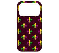Mardi Gras Fleur de Lis Vintage Purple Case for iPhone 17 Pro