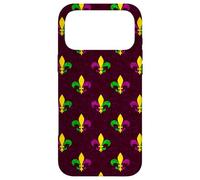 Mardi Gras Fleur de Lis Vintage Purple Case for iPhone 17 Pro Max