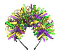 Mardi Gras Headband for Women Mardi Gras Headpiece with Disco Ball