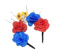 Mardi Gras Headpiece Halloween Headbands Mexicans Headpiece Day Of The Dead Headband Flower Headwear Day Of The Dead Headband Mexicans Flower Crown Festival