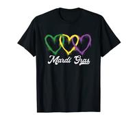 Mardi Gras Hearts | New Orleans Carnival | Festival T-Shirt