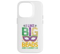 Mardi Gras I Like Big Beads Cannot Lie Funny Men Women Case for iPhone 14 Pro
