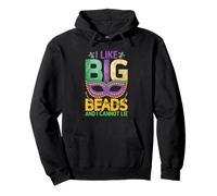 Mardi Gras I Like Big Beads Cannot Lie Funny Men Women Pullover Hoodie