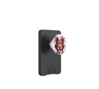 Mardi Gras Irish Red and White Setter Dog PopSockets PopWallet for MagSafe