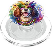 Mardi Gras Irish Water Spaniel Dog PopSockets PopGrip for MagSafe