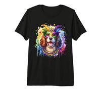 Mardi Gras Irish Water Spaniel Dog Premium T-Shirt