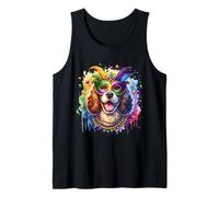 Mardi Gras Irish Water Spaniel Dog Tank Top