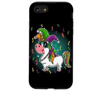 Mardi Gras Jester Hat Mask And Beads Carnival Unicorn Party Case for iPhone SE (2020) / 7/8