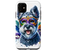 Mardi Gras Kerry Blue Terrier Dog Case for iPhone 11